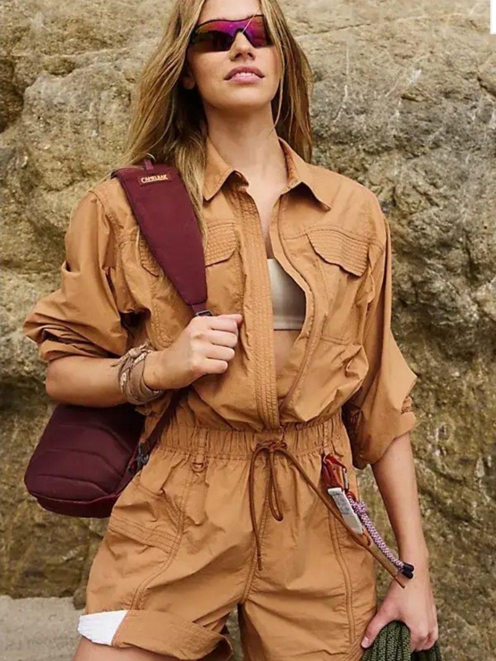 FP Movement In The Wild Shortsie In Toasted Almond XS NWOT
